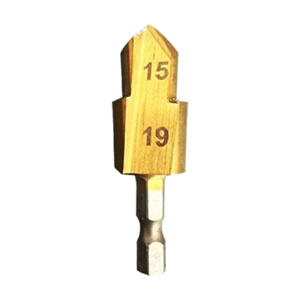 1pc Water Pipe Expansion Drill Puncher 6.35mm Hex Shank Drill Bit Water Pipe Hole Expanding Plumber Hole Opener Repair Tool