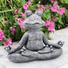 Resin Craft Buddha Meditation Frog Dog Cat Statue Animal Art Yoga Figurine Garden Outdoor Sculpture Ornaments Birthday Gifts