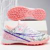 New Children's Football Shoes Boys and Girls Velcro Primary School Students Indoor Short Broken Flat-bottomed Sports Training Shoes