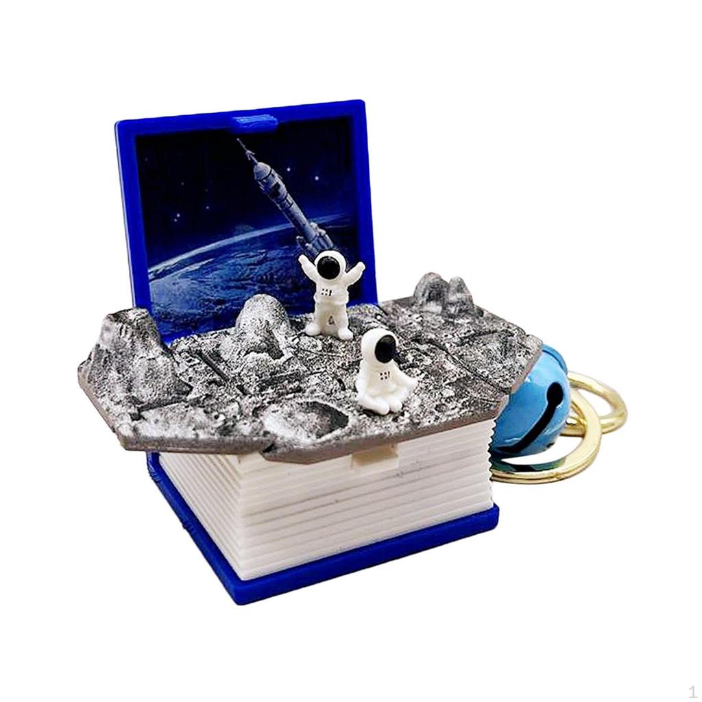 3D Book Keychain Creative Fidget Backpack for Boy Girls Party Favors Birthday Gift