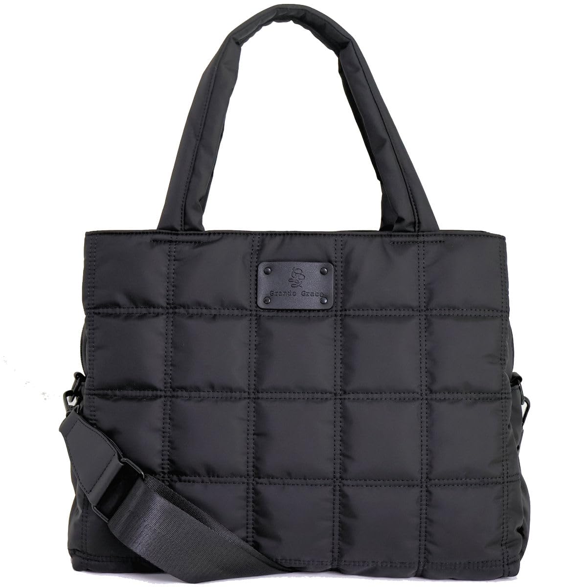 

Grande Grace Tote Bag for Large Black [Grande Grace] Women, Lightweight, Capacity, чорний