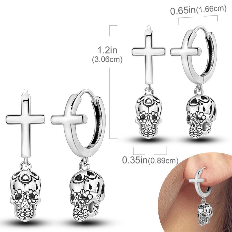 New Women Earrings Original 925 Silver Hoop Earrings Engagement Wedding Birthday Drop Earring Women Jewelry Gifts