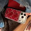 Retro Burgundy Button Phone Case for iPhone 16, iPhone 17, iPhone 17 Pro Max