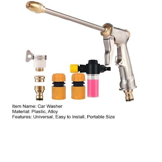 1 Set Car Washer Garden Hose Nozzle Sprayer Head High Pressure Portable Washer Outdoor Garden Pet Shower Car Washing Cleaning Tools