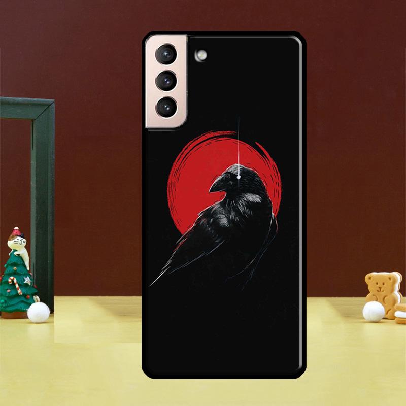 

Raven Dark Crow Skull Phone Case For Samsung Galaxy S23 S22 Ultra S20 FE S9 S10 Note 10 Plus S21 FE S21 Ultra Cover Note 10 Plus