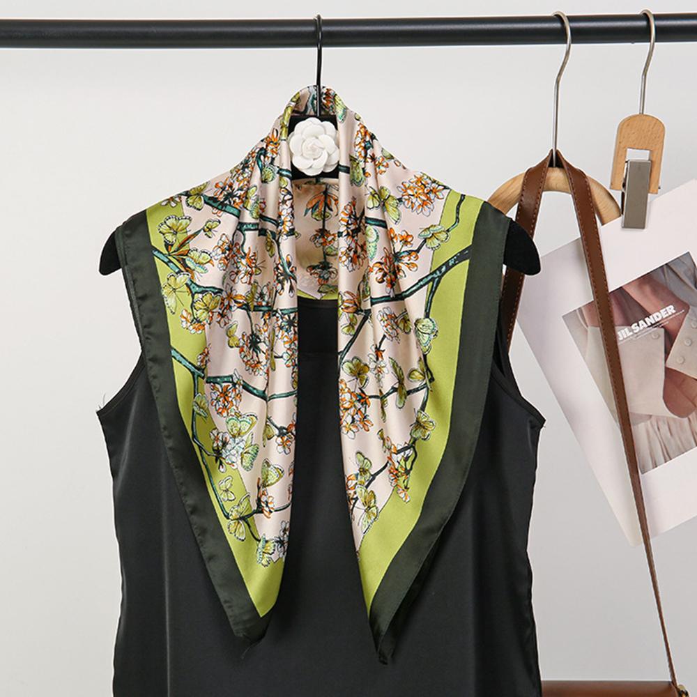 Bohemia Stil Haar-Schal 70*70cm Seidenschal Mode Haarbänder Frauen