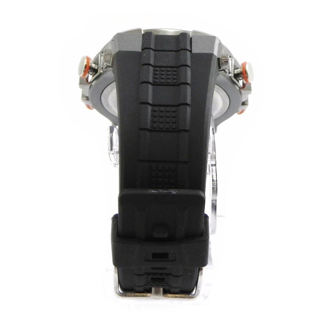 Les Trésors De Lily [I0149] - Montre Sport 'Busy' orange gris