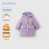 JELLYBABY Girls' Warm Bowknot Flap Cotton Padded Jacket