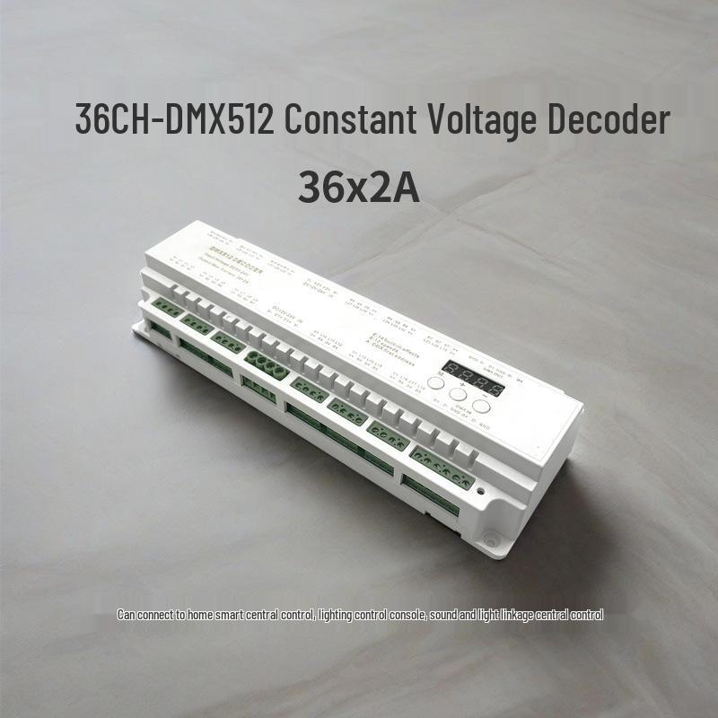 Intelligentes LED-Einbau- und Strahlerlicht mit 36-Kanal DMX512-Controller