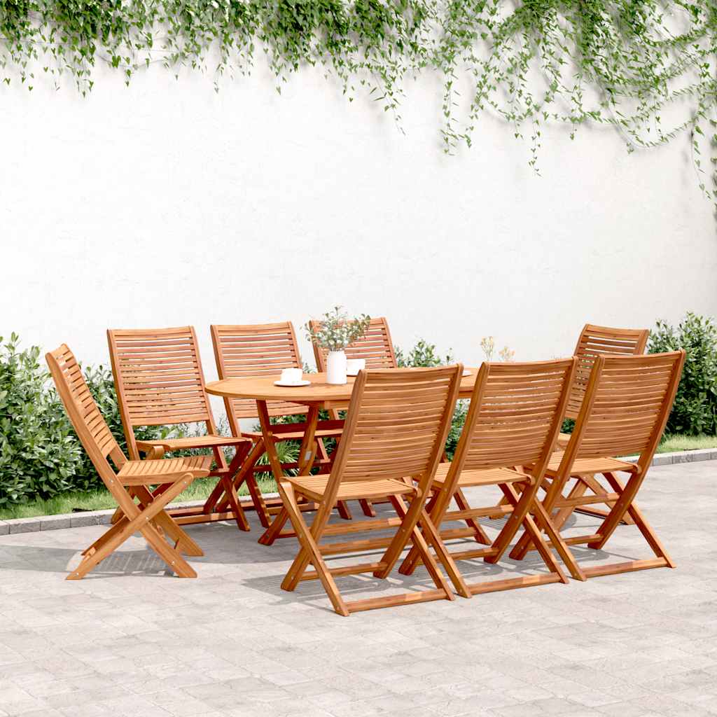 Garden Chairs 8 pcs Foldable 51 x 66 x 95 cm Solid Acacia Wood