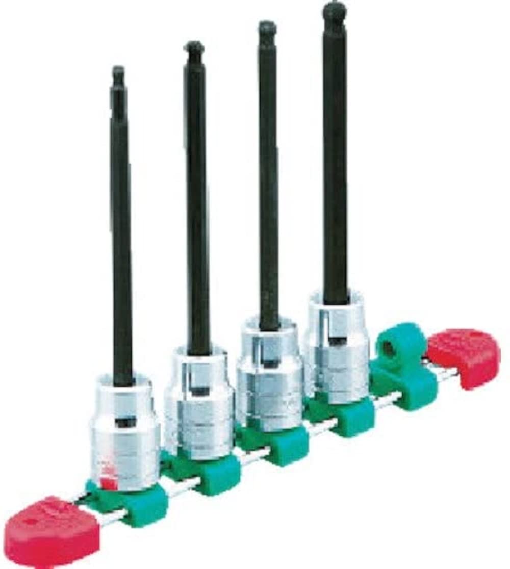 

Kyoto Machinery Tools Long Hexagon Bit Socket Set of 9 TBT4L09BH (KTC) 12.7mm (1/2 inch)