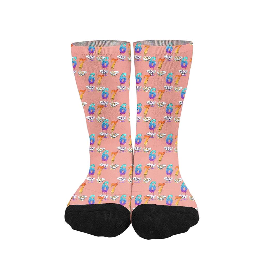 Cute And Playful Socks Mid-Calf Socks Long Socks Printed Socks