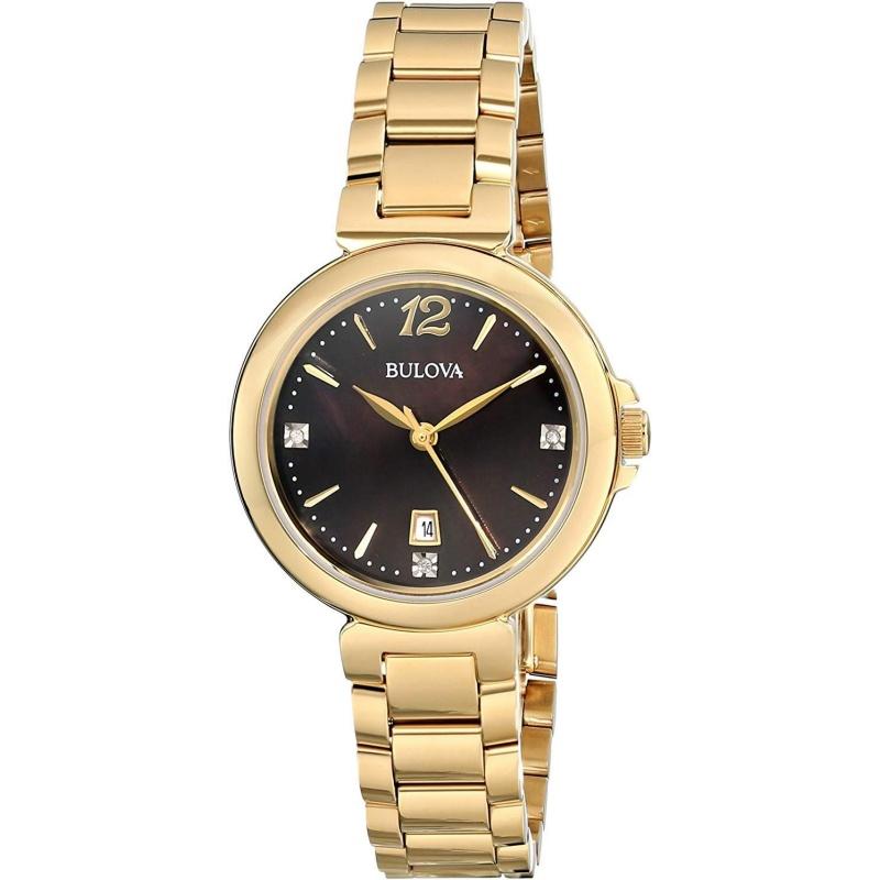 Bulova Women s Quartz Gold 97P107 золотой
