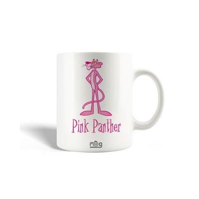Ceramic Mug - The Pink Panther - 30cl - Dishwasher Safe - Pink - Round