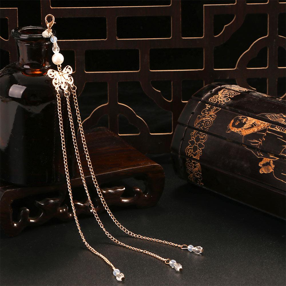 HANFU Metal Chinese Hairpin Tassel Hair Clips's Tassel Classical Tassel With Lobster Clasp