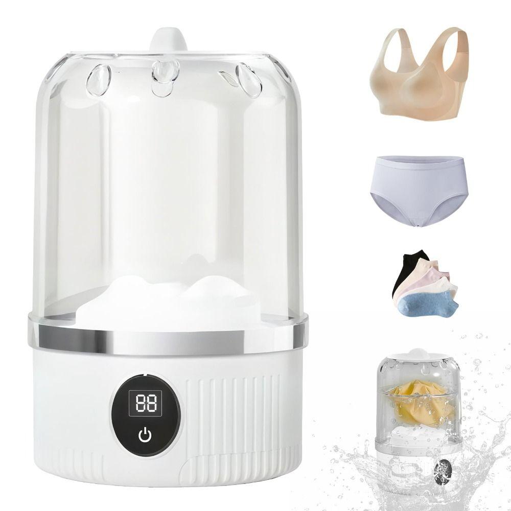 With Laundry Cup Underwear and Socks Washer Rechargeable Mini Washer  for Travel Home