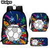 Football School Bag High Definition Waterproof Printing Multi-Functional Load Reduction Ridge Backpack