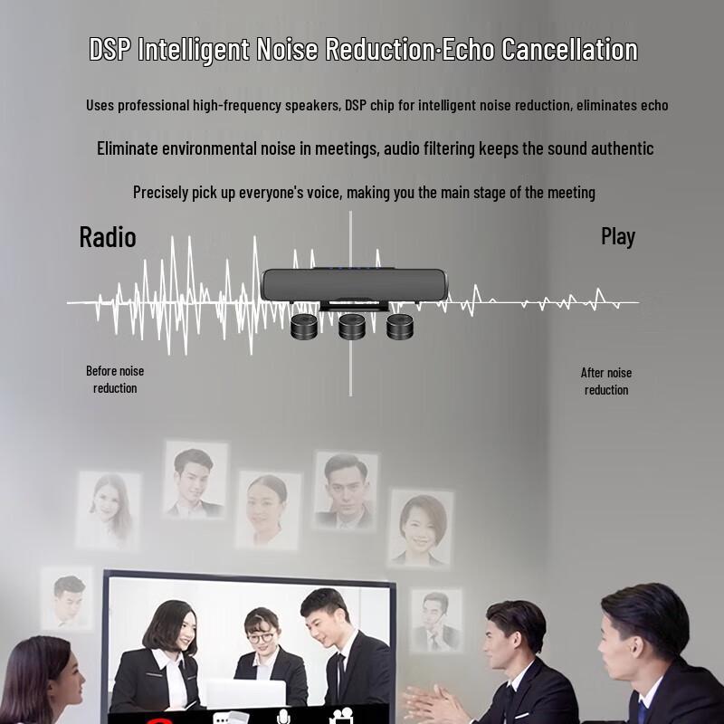 HOSODO HSD-U3X Large 1-to-3 Video Conference Omnidirectional Microphone (CN version)
