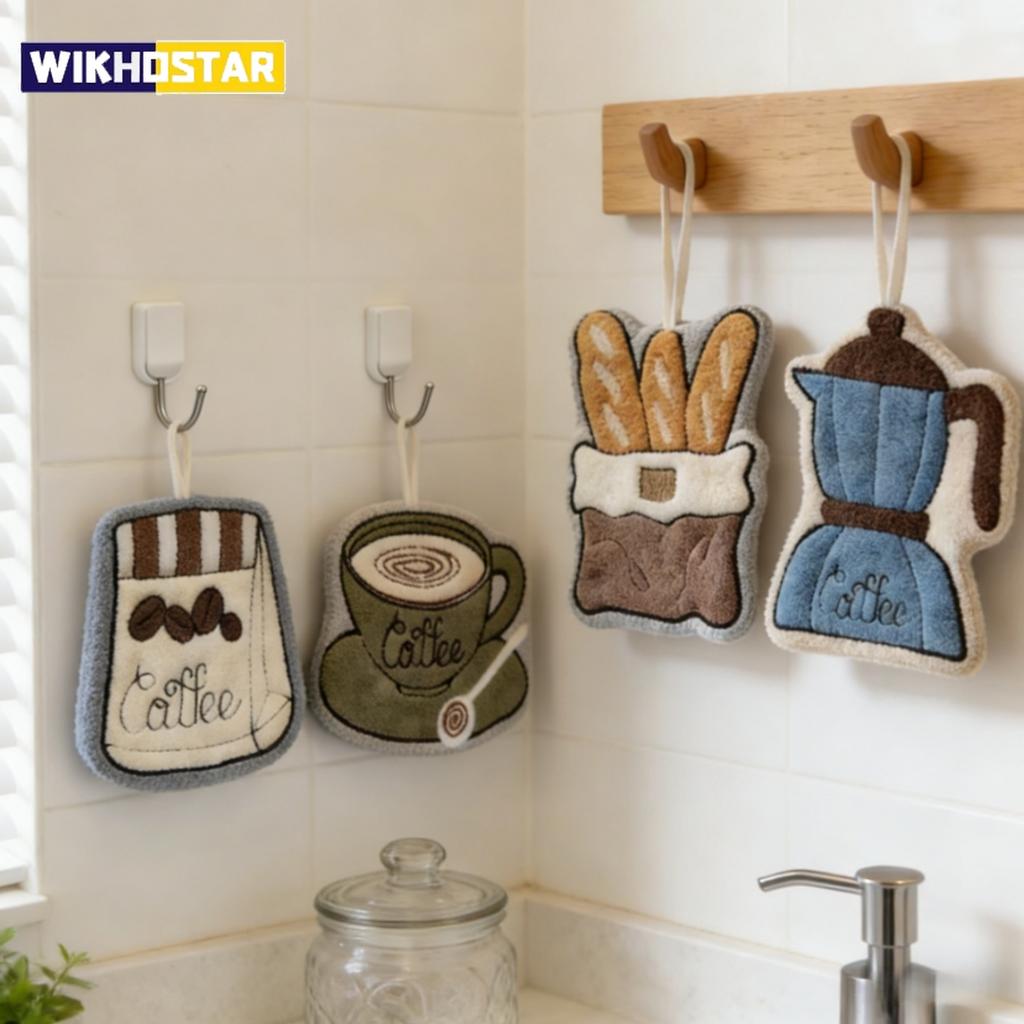 The Ultra Light Coffee Towel Can Be Hung Drying Towels Quick Drying Towels for Kitchen and Bathroom Valentine's Day Gifts, Employee Benefits