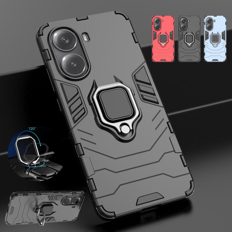 Kickstand Phone Case For Xiaomi Poco X7 Pro Cover With Ring Magnetic Bracket Shell Fundas Coque