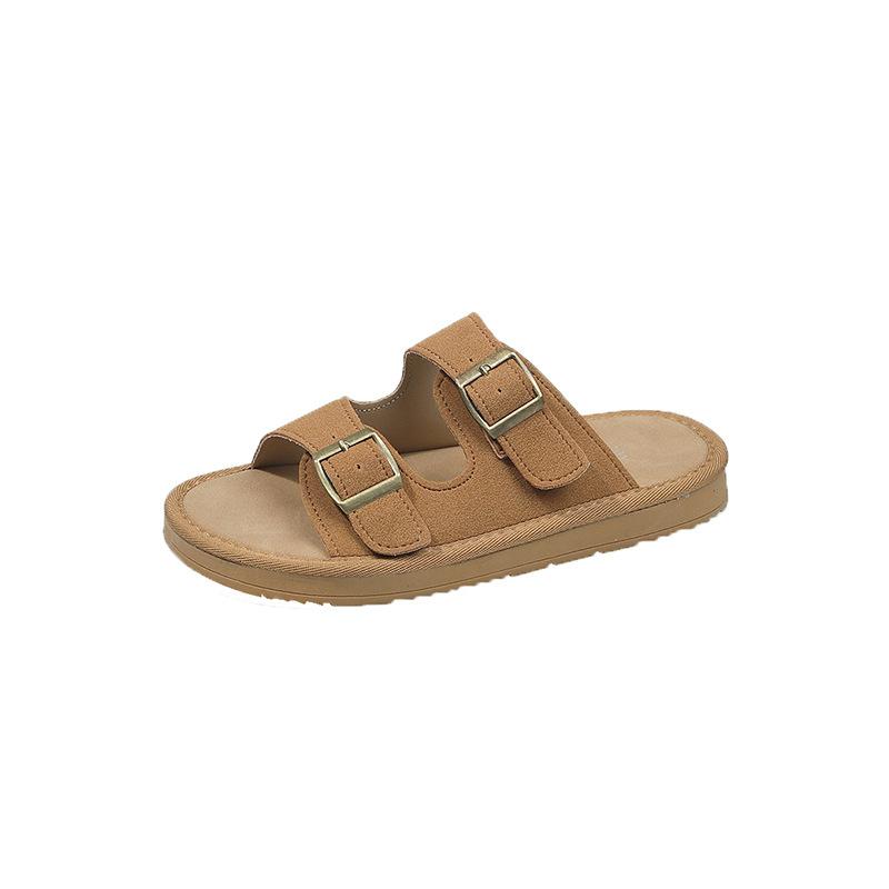 

Cool slippers women s summer outer wear 2025 new thick-soled lazy Japanese retro Boken shoes pregnant women non-slip beach sandals 40 жовтий