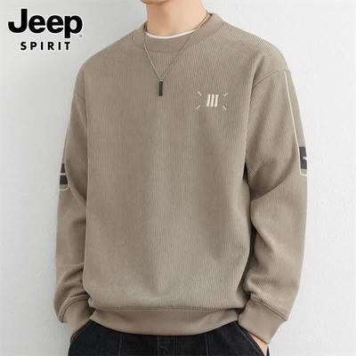 JEEP SPIRIT Men's Heavyweight Crew Neck Sweatshirt