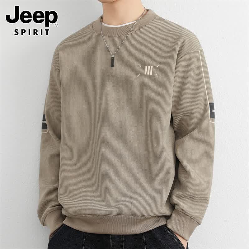 JEEP SPIRIT Men's Heavyweight Crewneck Sweatshirt