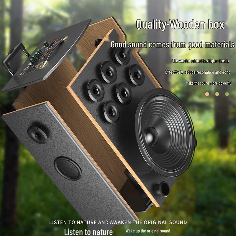 Suoai 11-Speaker 12-inch K-Song Portable Bluetooth Speaker