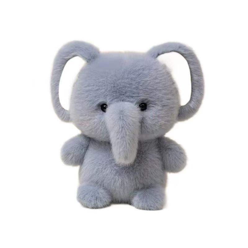 Sevimli Peluş Arkadaş Bebek Anime Fil Tavşan Ayı Panda Çizgi Film Masa Arkadaşı Bebek 16cm Yumuşak Peluş Oyuncak Uyuyan Hediye