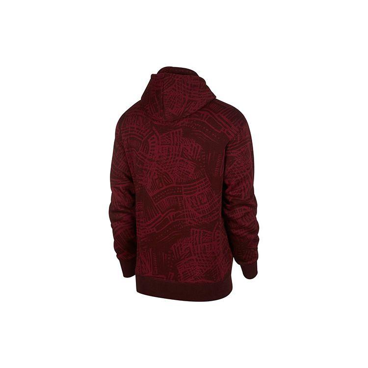 Nike SB Skateboardová ležérní fleecová mikina přes hlavu Pánské topy vínová CK5125-638