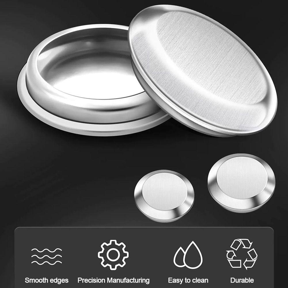 Silver Faucet Hole Cover Stainless Steel Faucet Decorative Covers Drainage Seal Plug  Bathroom