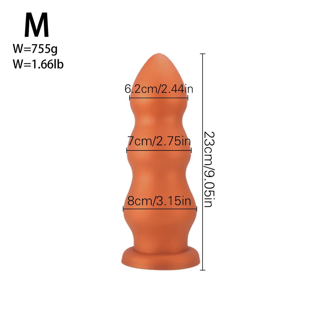 4 Size Big Huge Anal Beads Butt Plug Smooth Soft Silicone Dilatador Anal Dildo Penetration Anal Toys Buttplug