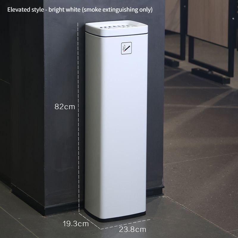 Corridor Aisle Ashtray Cigarette Butt Collector Hotel Lobby Stainless Steel Vertical Elevator Entrance Trash Can