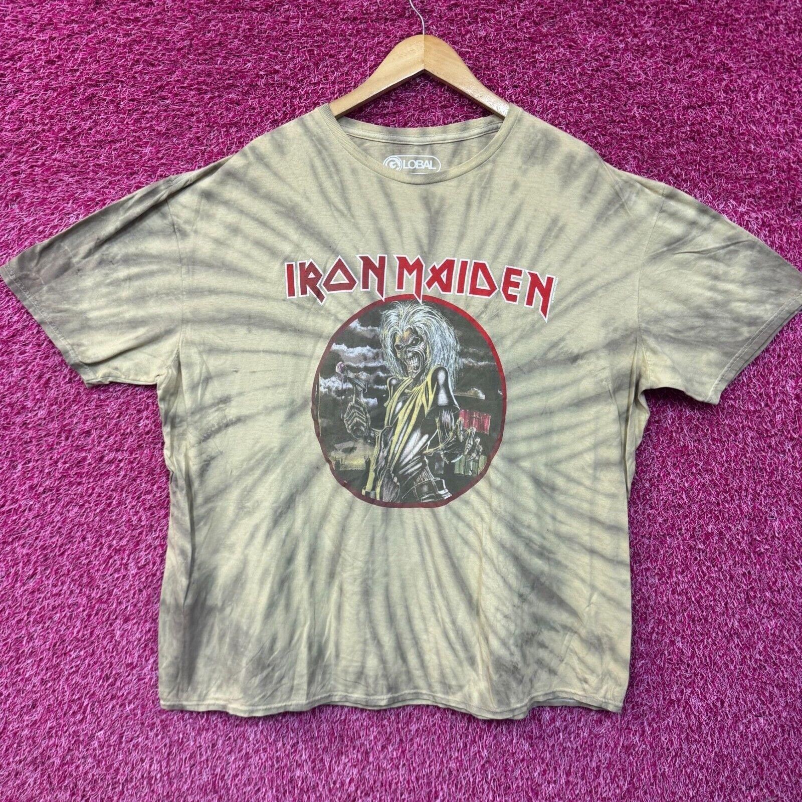 Iron Maiden Killers Album Cover Heavy Metal Band Tie Dye L