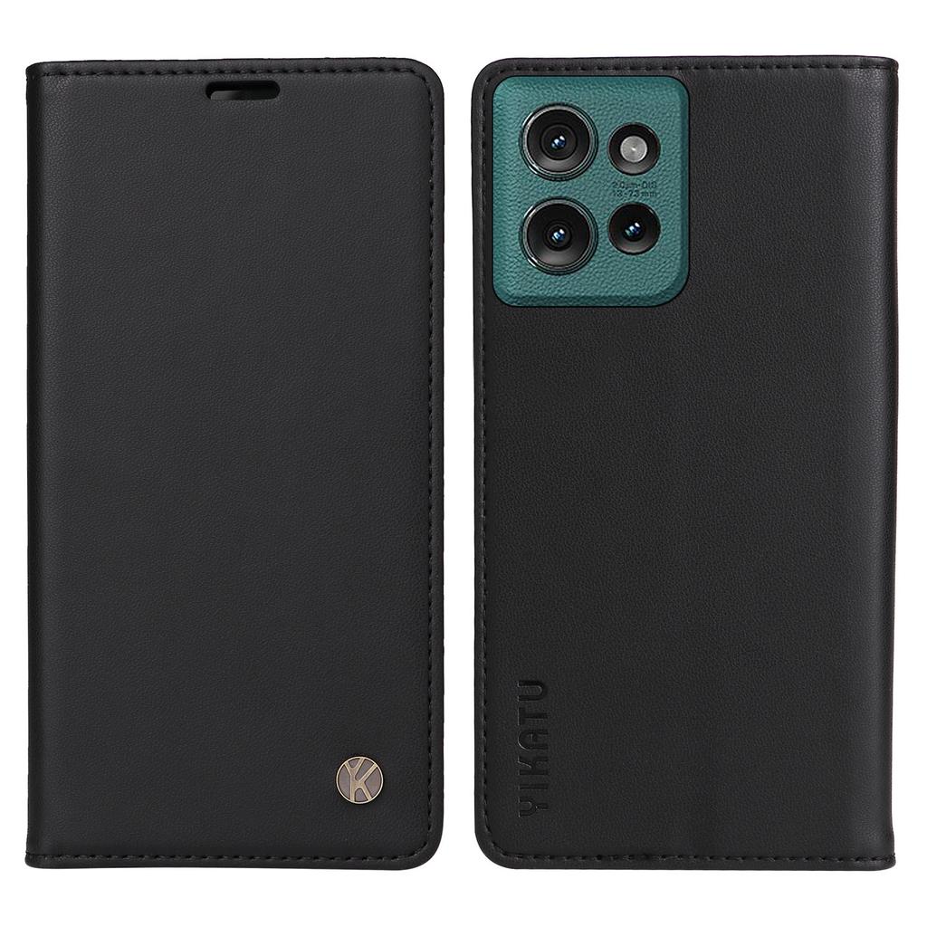 YIKATU YK-001 For Motorola Edge 50 5G Case Stand Leather Phone Cover Strong Magnetic Closure
