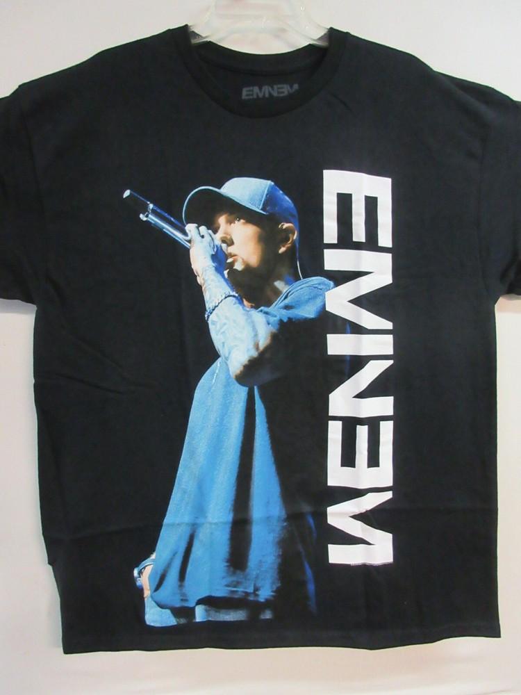 ОФИЦИАЛЬНЫЙ МЕРЧ EMINEM НА МИКРОФОНЕ 2022 КОНЦЕРТ ГРУППЫ МУЗЫКА БОЛЬШАЯ Унисекс Футболка L