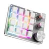 Programmierbare Tastatur 16 Tasten 3 Drehregler USB-kabelgebunden Lautstärkeregelung Gaming-Tastatur