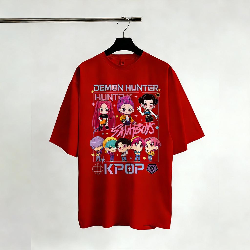 KPop Demon Hunters TShirts Women Man Retro Movie Shirt Graphic Tee Streetwear Short Sleeve Tee Summer Casual Tops Fashion 2026