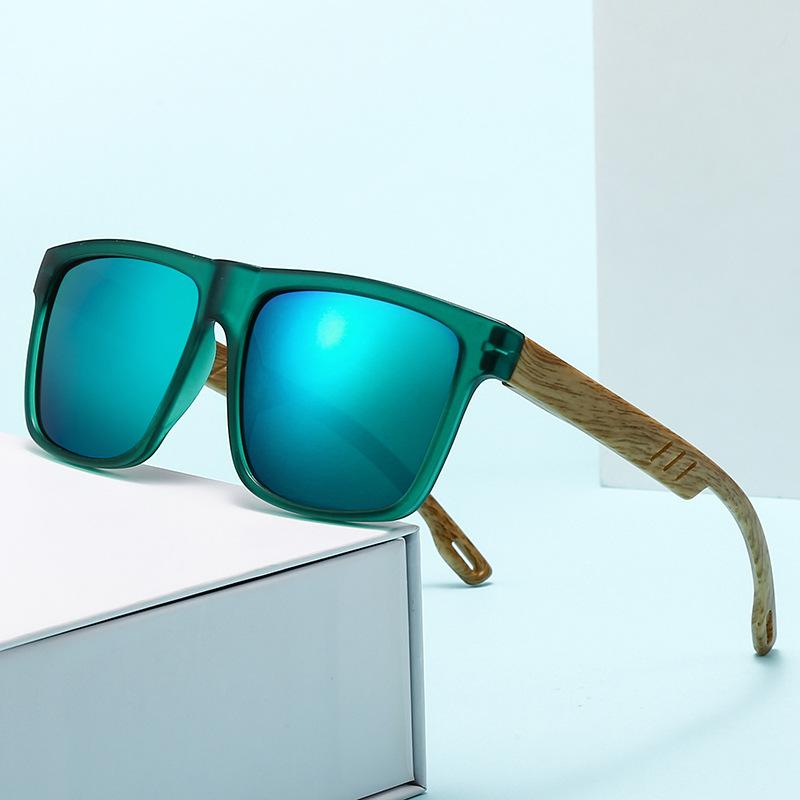 New Retro Uv Resistant Bamboo And Wood Sunglasses For Men Trendy And Versatile Sun Glasses Fashionable Sun Shading Glasses