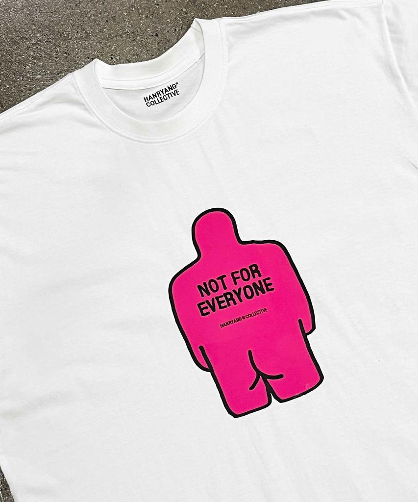 HANRYANG COLLECTIVE Hr Pink Back Icon Tee White