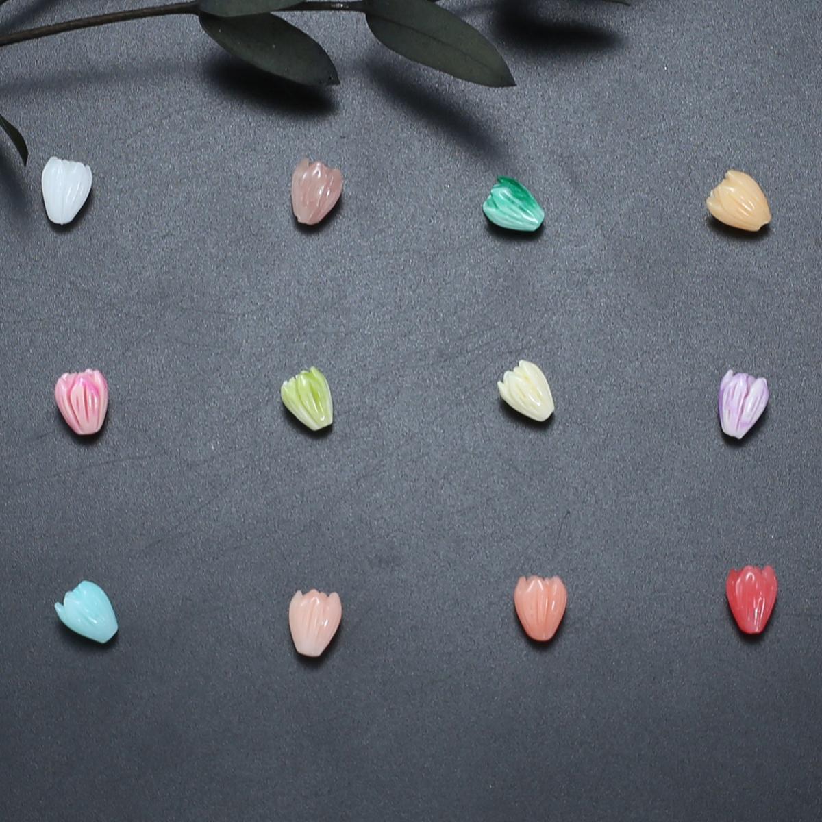 

20 шт случайные коралловые бусины синтез коралловые резные изолированные бусины для изготовления ювелирных изделий DIY ожерелье браслет серьги аксессуар 20pcs/7x8mm