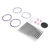 13 Pairs Circular Knitting Needles Set 3‑10mm Interchangeable Ergonomic Round Knitting Needles with 40‑100cm Cables