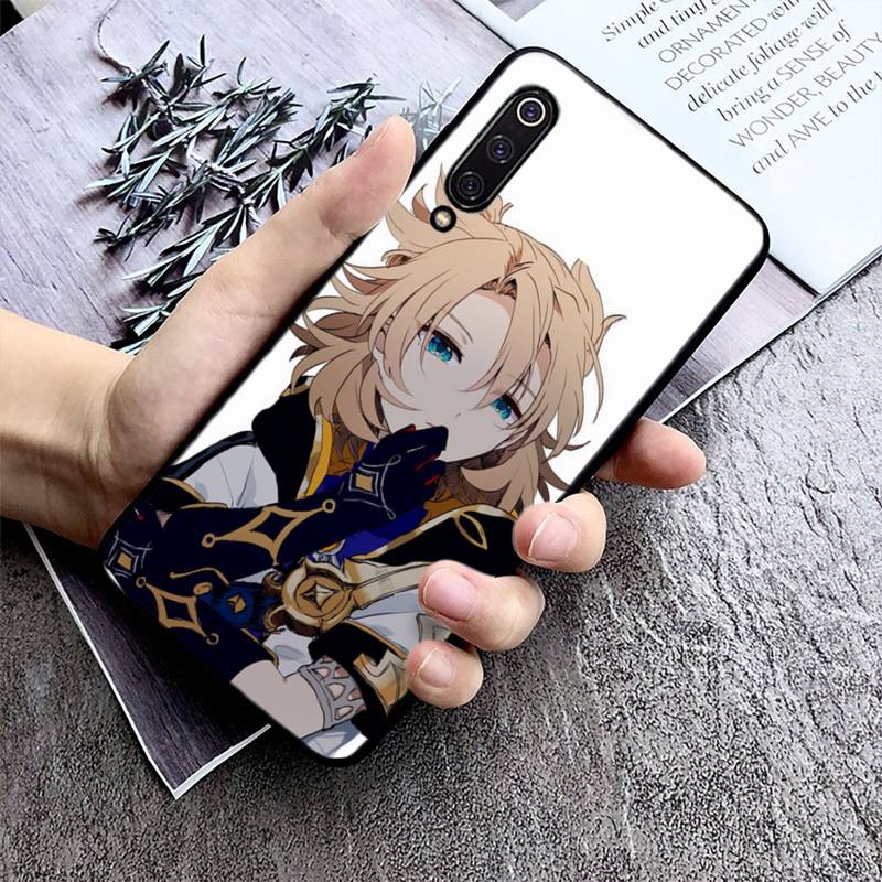 Genshin Impact Albedo Telefonkasten für Xiaomi max3 mi 9 se mi8 F1 9SE 10 lite F1 Zurück Coque