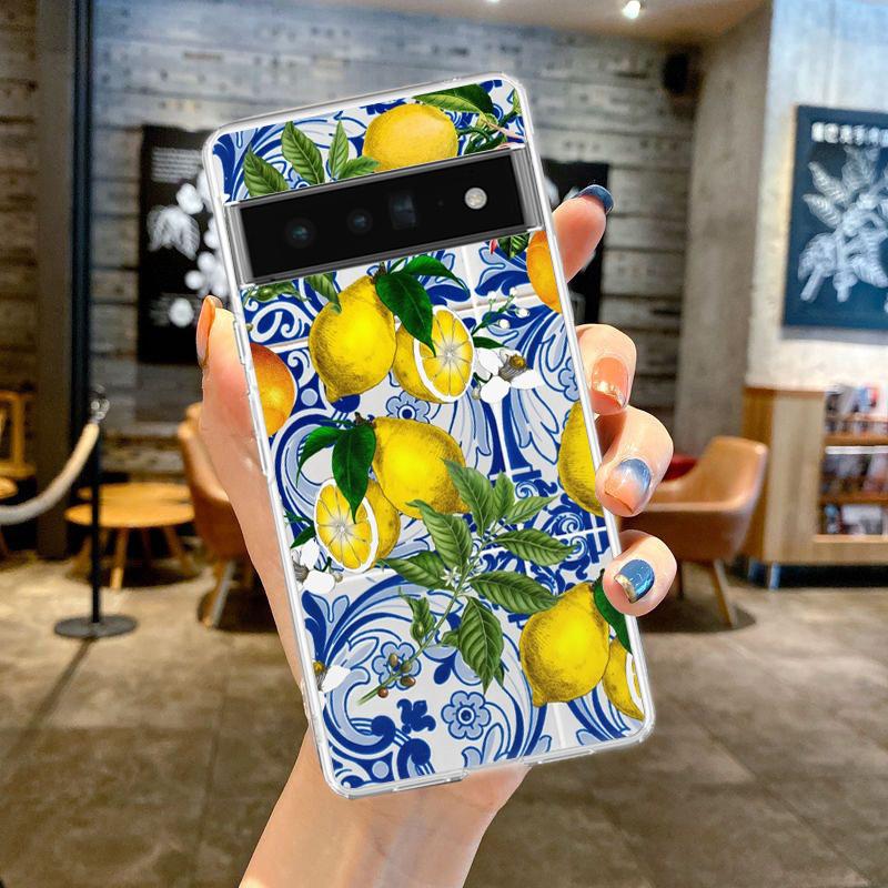 

Средиземноморский Лимон Для Чехла Телефона Google Pixel 9 8 7 6 Pro Мягкий Для Pixel 6A 5 4 5A 4A 3A XL 5G Силиконовый Ударопрочный Прозрачный Чехол Pixel 6