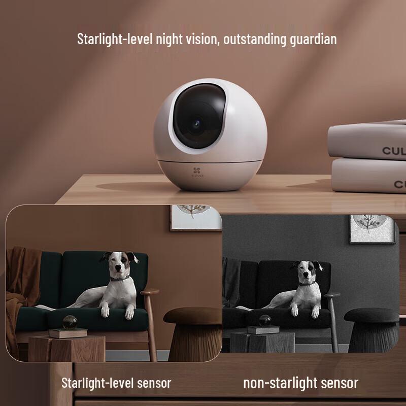 Caméra Wi-Fi Intérieure Intelligente PTZ EZVIZ C6c 4MP 2K+ Améliorée Starlight (Version CN)