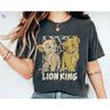 2026 Summer Lion King Simba and Young Nala Tshirt Unisexs Fashion Cotton Quality Casual Loose Short Sleeve Classic Unisex
