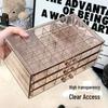 Clear Acrylic Multi-Layer Jewelry Organizer with Drawers for Rings, Earrings, and Necklaces