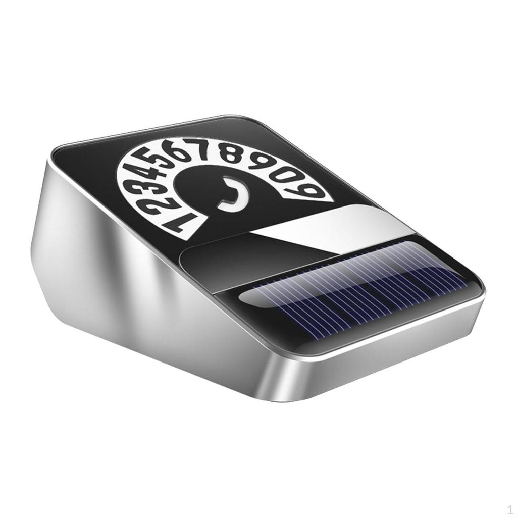 Car Phone Number Card Parking Plate Solar Powered Auto Accessories Temporary