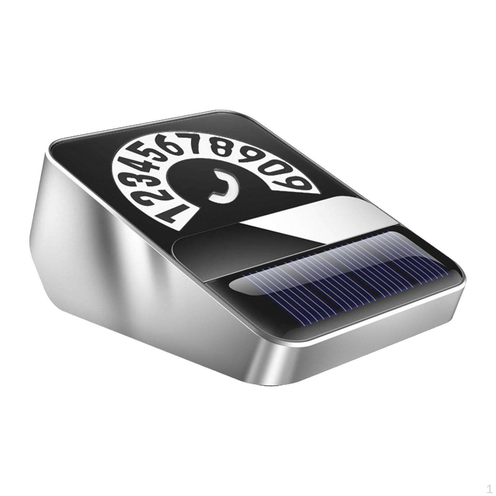 

Автомобильный номер телефона, карта, парковочная табличка, автоаксессуары на солнечной энергии, временные серебряный