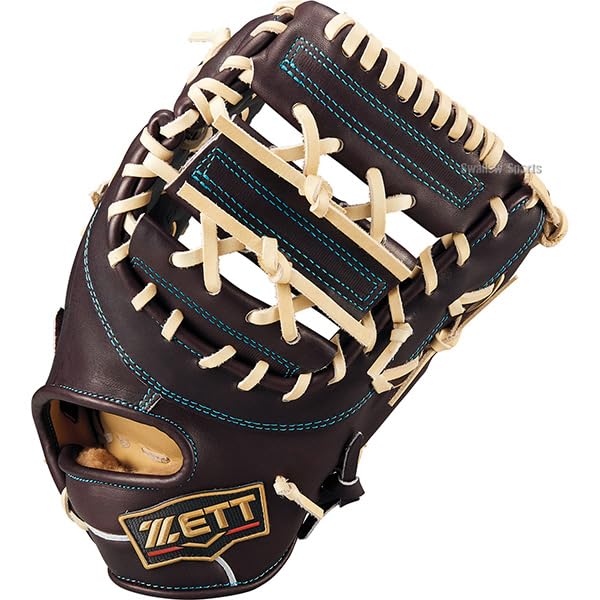 ZETT Pro Status SE First Base B Made in BPROF233SG Mitt, Brown/Pastel (3732), Japan,
